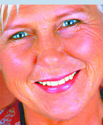 blue eyed lady