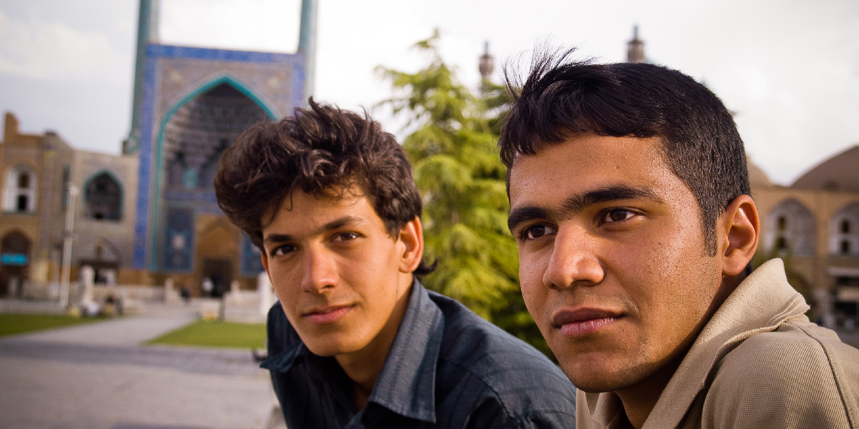 Two young men in a Persian speaking country